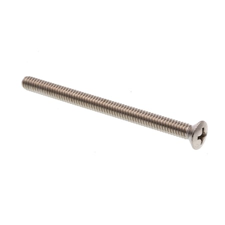 Prime-Line Machine Screw Oval Head Phillip Drive 1/4in-20 X 3-1/2in 18-8 Stainless Steel 15PK 9011492